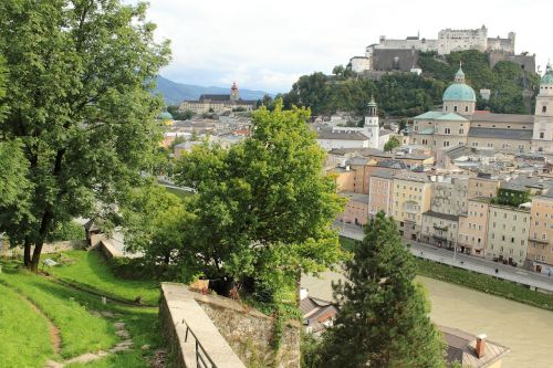Austria, Salzburg, Hohensalzburgo Tvirtovė, Architektūra, Tvirtovė, Turizmas, Stogai, Namai, Salzburger Land