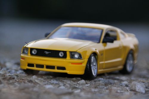 Automatinis, Geltona, Mustangas, Modelis Automobilis