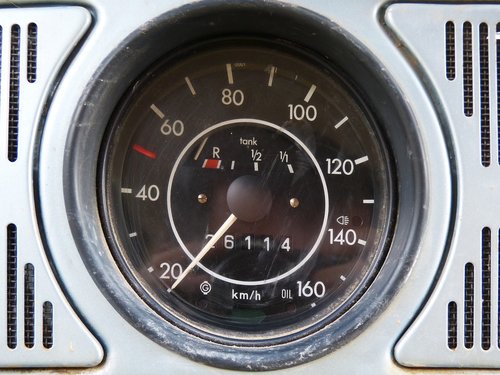 Automobilismo,   Odometer,   Marker,   Volkswagen,   Beetle,   Vintage,   Retro