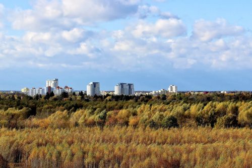 Ruduo, Panorama, Kraštovaizdis, Vokietija, Berlynas