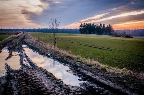 Ruduo, Saulėlydis, Gamta, Laukas, Kaimas, Saulė