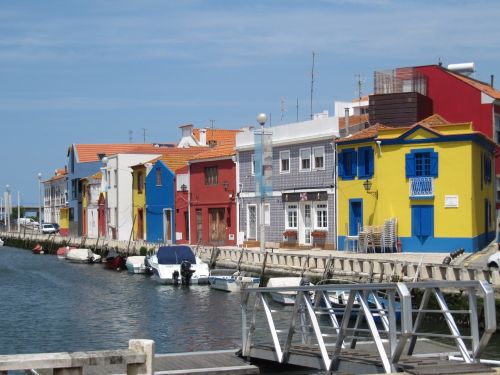 Aveiro, Portugal, Žvejų Namai, Žvejų Kajutės, Uostas