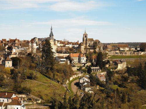 Avallon, Yonne, Miestas, Medis, Namai, Burgundija, Svetainė, Vaizdingas