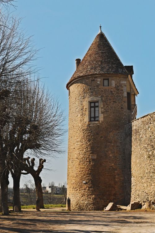 Avallon, Yonne, Burgundija, Bokštas, Pylimas