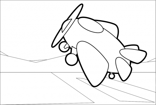 Aviatorius, Lėktuvas, Orlaivis, Skraidantis, Lėktuvas, Line Art, Animacinis Filmas, Dažymo Knyga, Nemokama Vektorinė Grafika
