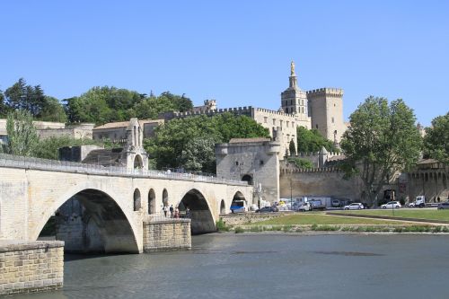 Avignon, Upė, Provence, France, Rona, Pont Davignon