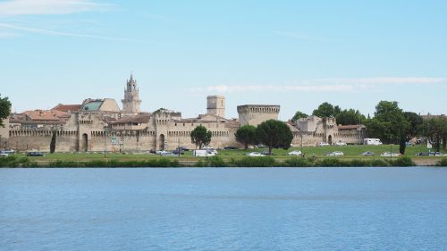 Avignon, Miestas, Miesto Vaizdas, Miesto Siena, Upė, Rhône