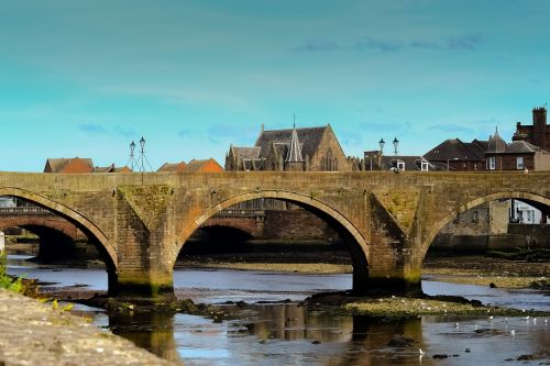 Ayr, Auld Brig, Upė, Tiltas