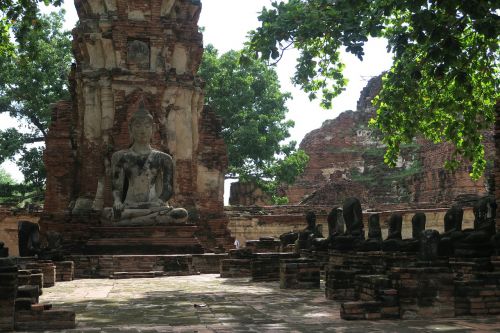 Ayutthaya, Tailandas, Buda, Sugadinti, Senoji Šventykla