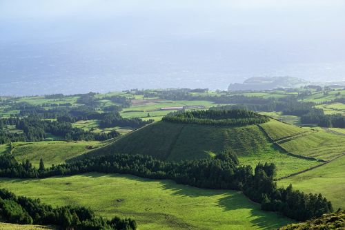 Azores, Portugal, Gamta, Dangus, Žalias, Kraštovaizdis, Атлантический, Augalas, Vulkanas, Aukščiausiojo Lygio Susitikimas
