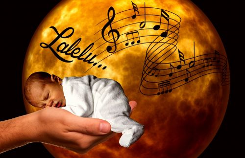 Kūdikis, Miegoti, Mėnulis, Vaikų Daina, Mielas, Taikus