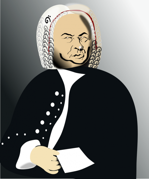 Bachas, Baroko Muzikantas, Johann Sebastian, Nemokama Vektorinė Grafika