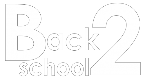 Back2School, Logotipas, Žodžiai, Balta, Mokykla, Atgal Į Mokyklą