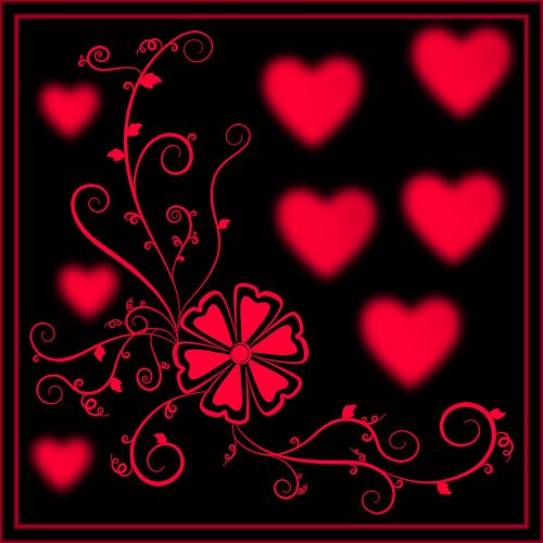 Fonas,  Širdis,  Ornamentas,  Romantiškas,  Meilė,  Tekstūra,  Romantika,  Juodas Fonas,  Spalva,  Širdis,  Be Honoraro Mokesčio