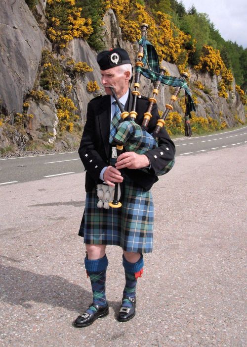 Bagpiper, Lochess, Kilt, Tartanas, Tradicinis, Škotų, Škotų, Kultūra, Highland