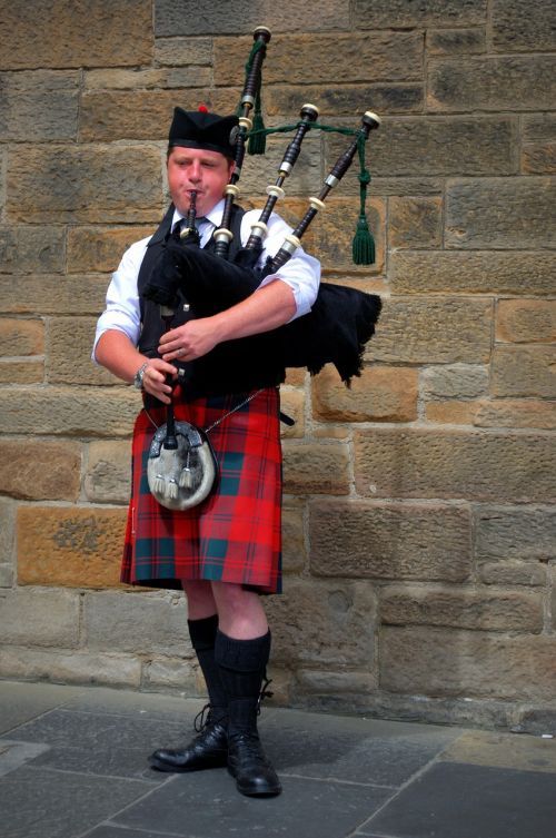 Dulkes, Kilt, Škotija, Jock, Žmogus, Muzikinis Instrumentas, Gatvės Muzikantai