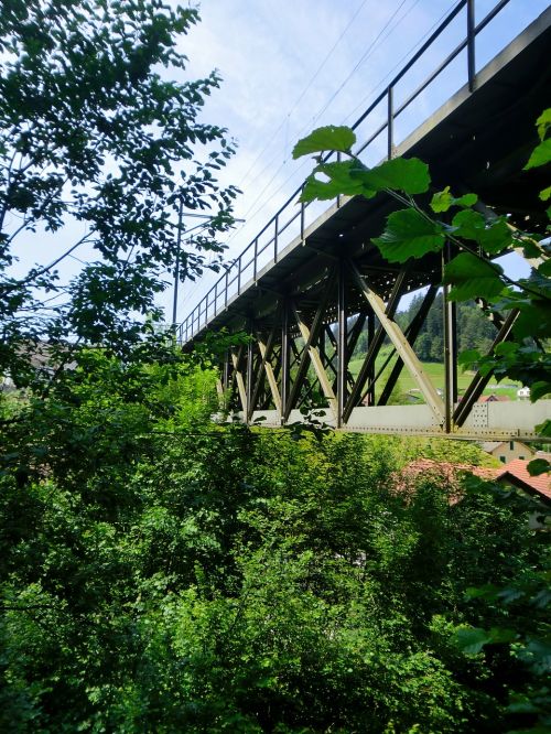Bahnbrücke, Tiltas, Struktūros, Medis