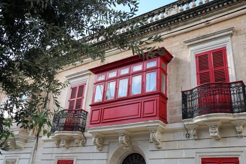 Balkonas, Namai, Malta, Fasadas, Pastatas, Architektūra