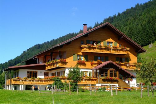 Balderschwang, Alpės, Namelis, Restoranas, Svečių Namai, Tradicinis, Allgäu, Vokietija, Namas