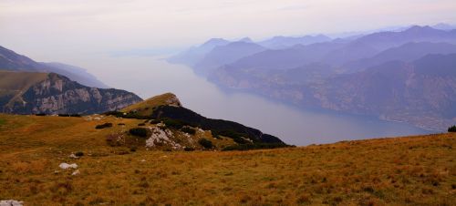 Baldo, Ežeras, Garda, Kalnas, Aukščiausiojo Lygio Susitikimas, Viršuje, Italy, Kraštovaizdis