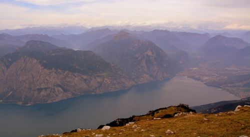 Baldo, Ežeras, Garda, Kalnas, Aukščiausiojo Lygio Susitikimas, Viršuje, Italy, Kraštovaizdis