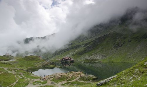 Balea Lac,  Fogarasze,  Rumunija,  Transfagarasan Kelias,  Kalninis Ežeras