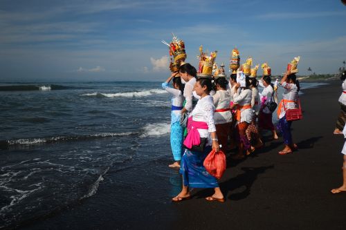 Bali, Hindu, Garbinimas, Šventas, Balinese, Kultūra, Religinis, Valymo Ceremonija