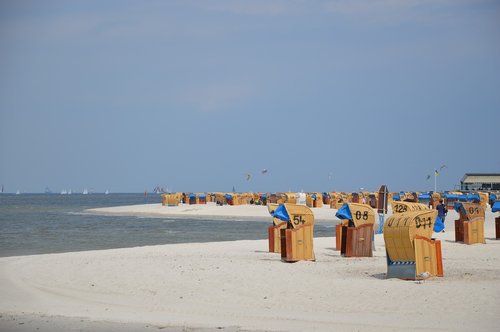 Baltijos Jūra,  Laboe,  Kylis,  Papludimys,  Paplūdimio Kėdės,  Fjord,  Meklenburgas,  Vandens,  Jūra,  Pakrantės,  Kieler Firth,  Priešais Laboe