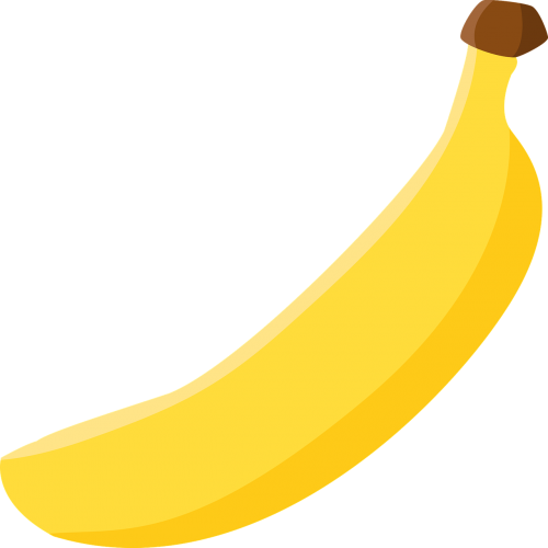 Bananas, Butas, Vaisiai, Paprastas, Saldus, Geltona, Nemokama Vektorinė Grafika