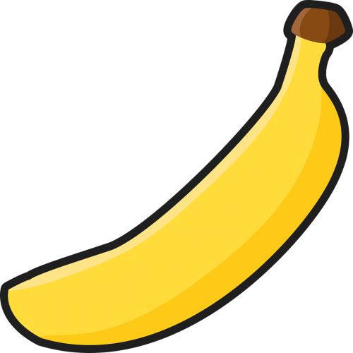 Bananas, Butas, Vaisiai, Paprastas, Saldus, Geltona, Nemokama Vektorinė Grafika