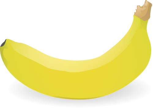 Bananas, Vaisiai, Geltona, Saldus, Nemokama Vektorinė Grafika