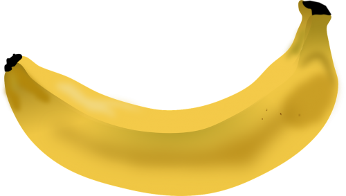 Bananas, Vaisiai, Geltona, Šviežias, Sveikas, Maistas, Nemokama Vektorinė Grafika