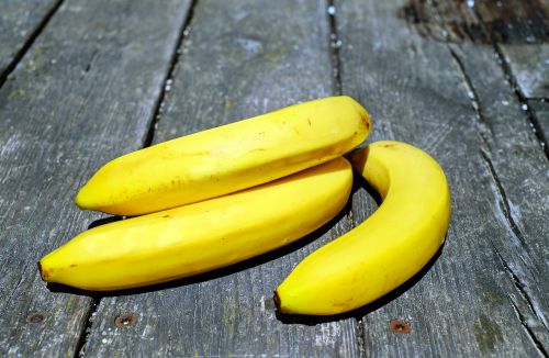 Bananai, Vaisiai, Vaisiai, Geltona, Vitaminai, Sveikas