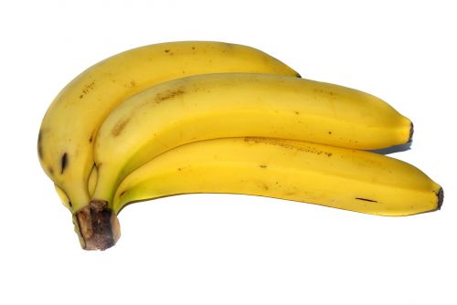 Bananai, Vaisiai, Valgymas, Geltona, Balta, Izoliuotas, Fonas, Šviežias, Bananas