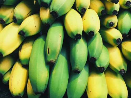 Bananai, Iš Arti, Maistas, Vaisiai