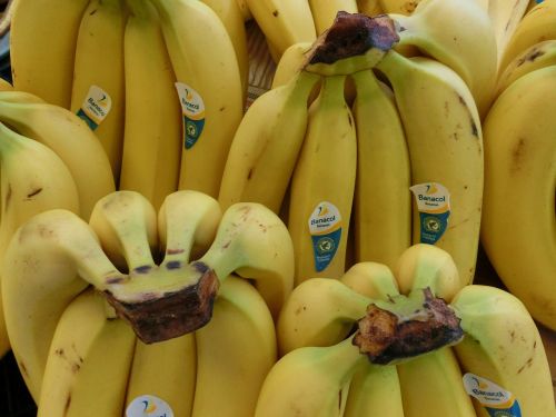 Bananai, Vaisiai, Sveikas, Vaisiai, Geltona