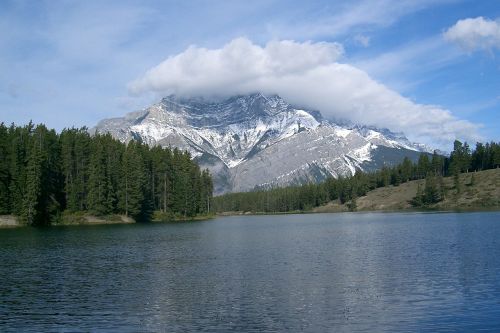 Banfo Nacionalinis Parkas, Kanada, Gamta, Nacionalinis Parkas, Ežeras, Banff, Alberta, Kraštovaizdis, Bankas, Dangus, Miškai, Poilsis, Kalnas