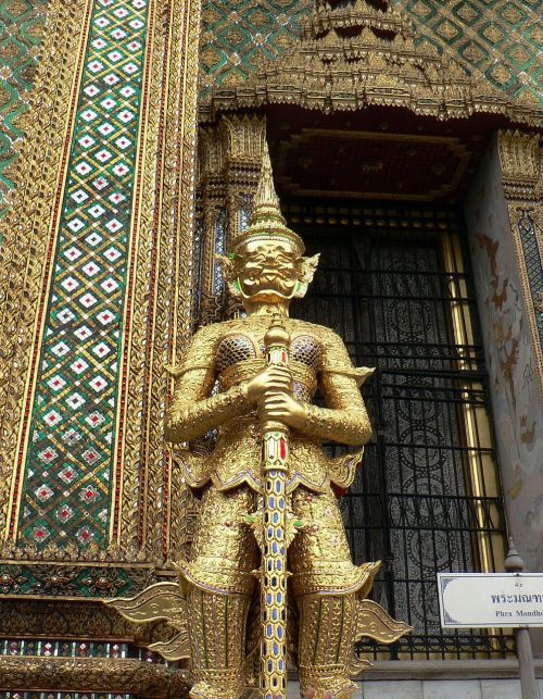 Bangkokas, Rūmai, Karališkasis, Globėjas, Statula, Dieviškumas