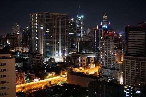 Bangkokas, Didelis Miestas, Naktis, Dangoraižis, Dangoraižiai, Miestas