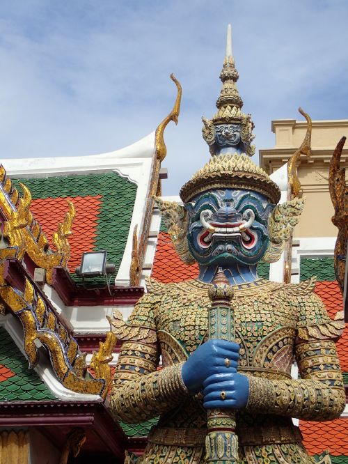 Bangkokas, Karališkasis Rūmai, Demonas, Tailandas