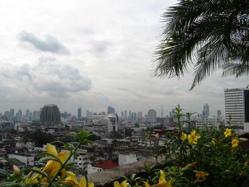 Bangkokas, Tailandas, Miestas, Dangoraižis, Kelionė, Turizmas, Panorama