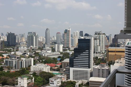 Bangkokas, Miestas, Didelis Miestas, Fonas, Dangoraižis, Panorama, Asija, Tailandas, Pastatas, Architektūra