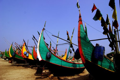 Bangladešas,  Žvejys,  Valtis