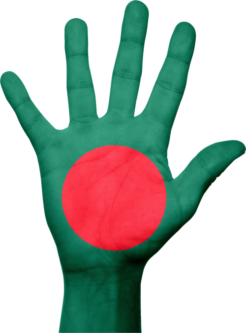 Bangladešas, Vėliava, Ranka, Nacionalinis, Šalis, Patriotizmas, Patriotinis, Simbolis