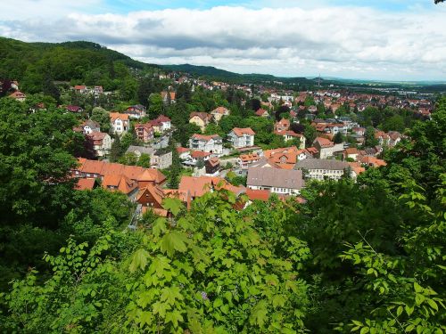 Bankenburg, Harz, Vokietija, Kaimas, Miestas, Vaizdas, Panorama, Kraštovaizdis