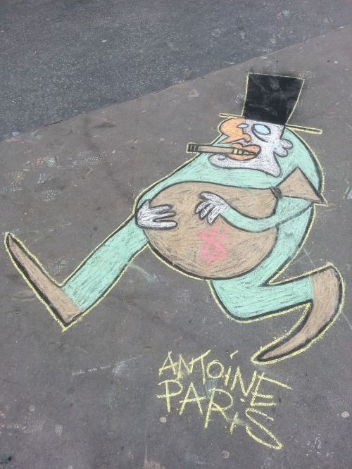 Bankininkas, Grafiti, Paris, Vagystė