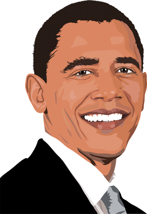 Barakas Obama, Prezidentas, Usa, Jungtinės Valstijos, Amerikietis, Afroamerikietis, Juoda, Garsenybė, Vyriausybė, Patinas, Vyras, Politikė, Portretas, Realus, Žmonės, Nemokama Vektorinė Grafika