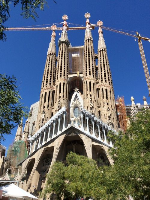 Šventa Šeima, Barcelona, Gaudi, Royalty Free