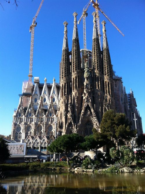 Sagrada Família, Bažnyčia, Rytas, Barcelona, Ispanija, Gaudí Architektūra
