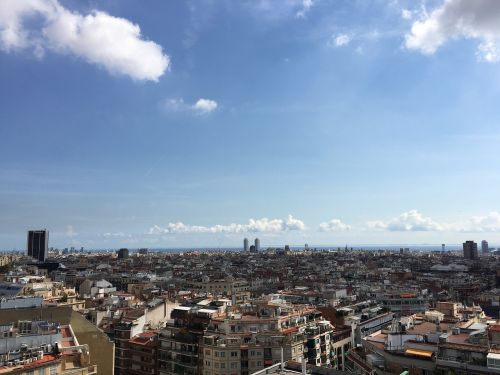 Barcelona, Panorama, Katalonija, Europa, Katalonų, Miesto Panorama
